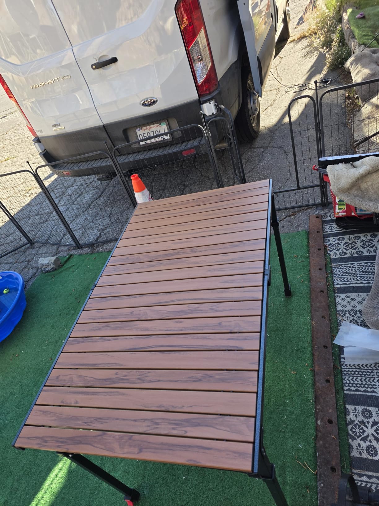 Portable Outdoor Adjustable Height Camping Table, Large for 2-6 Person customer photo 1
