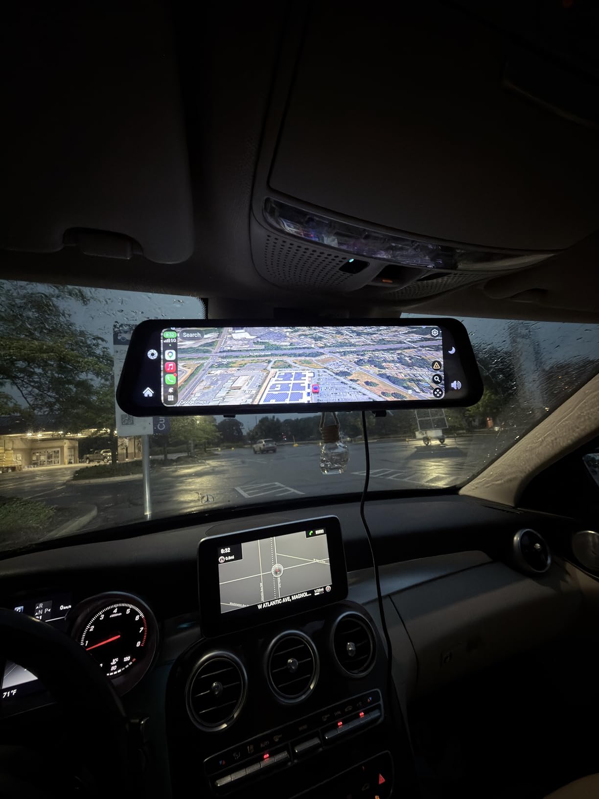 4K Rear View Mirror Camera with Carplay&Android Auto, 12
