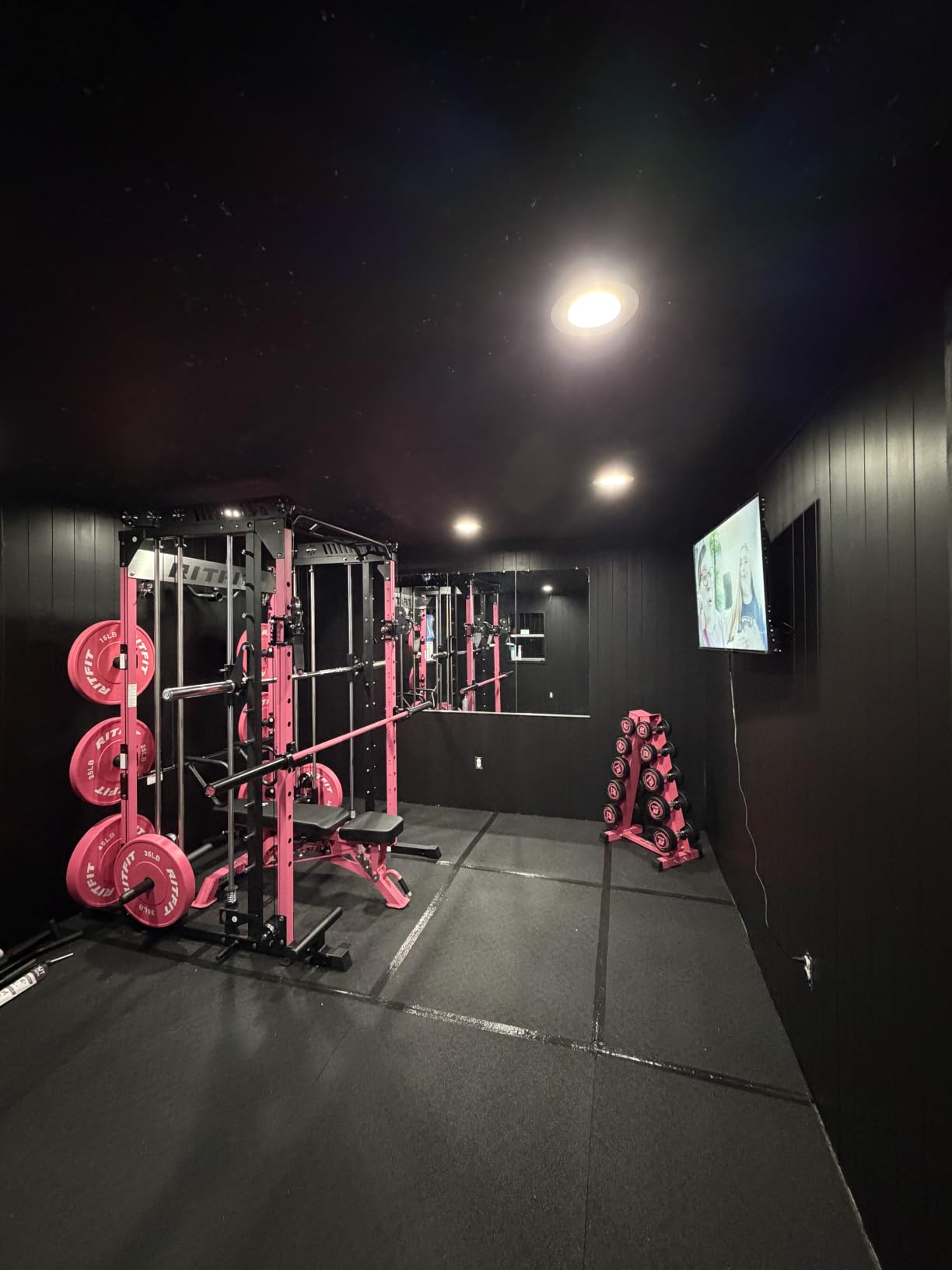 RitFit M1 Pro Smith Machine Cable Crossover Power Cage Home Gym customer photo 2