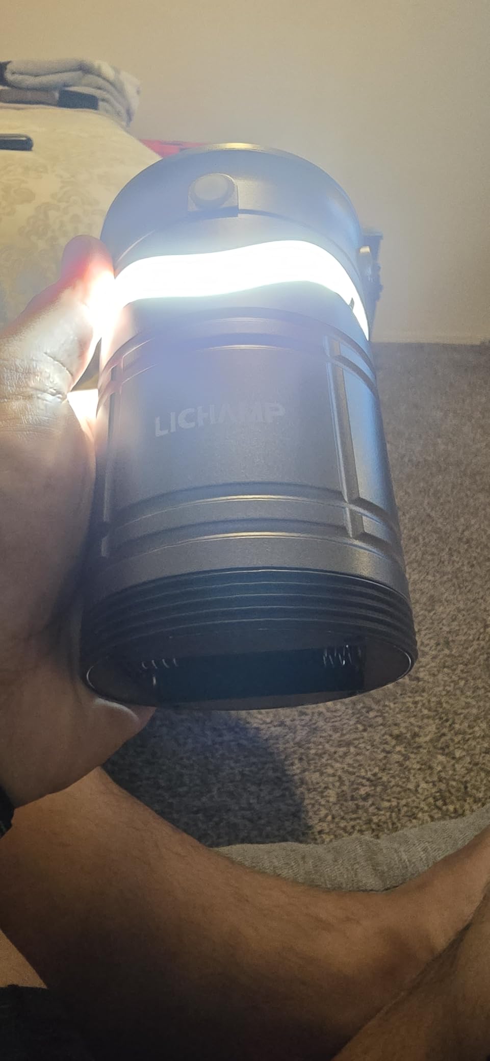 Lichamp 4-Pack Solar Camping Lantern, USB Rechargeable LED Lanterns Battery Powered Pop Up Flashlight Lamps with Three Modes Power for Power Outages Hurricane Supplies Emergency Indoor & Outdoor customer photo 2