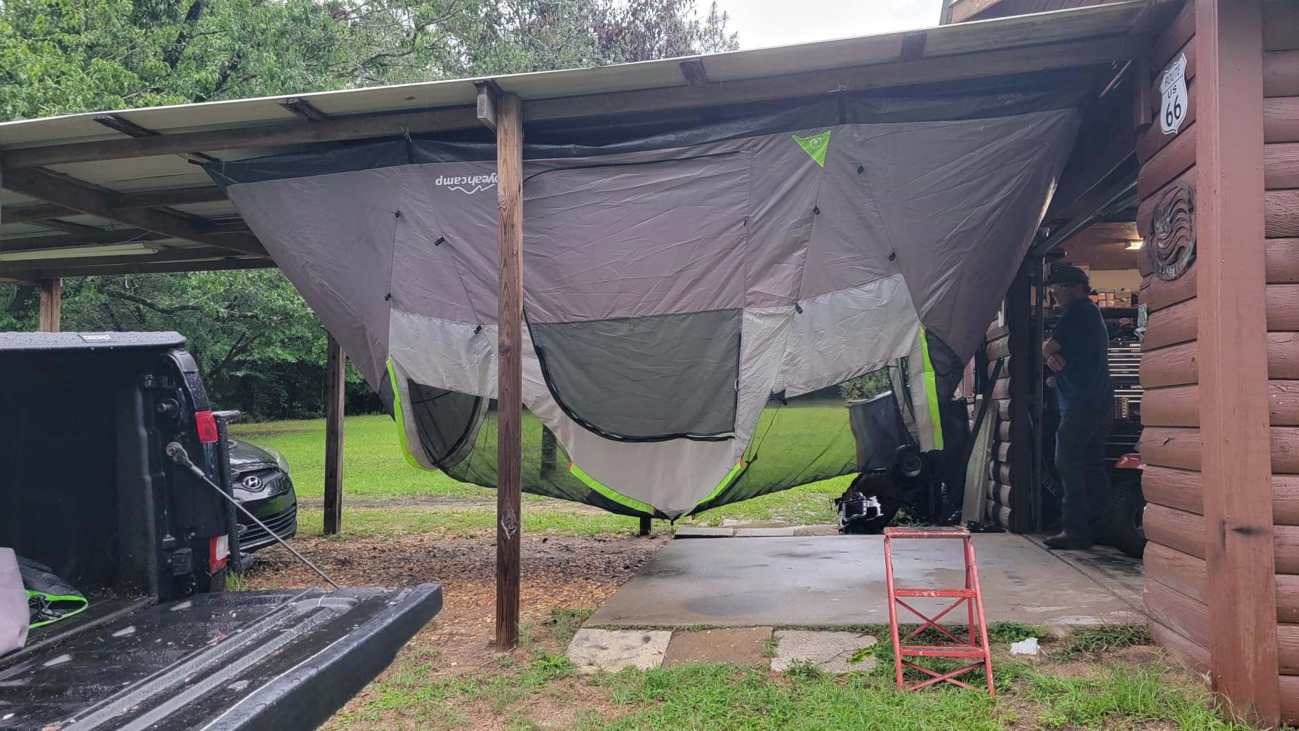 LOYEAHCAMP 8 Person Larger Extended Dome Camping Tent with 3 Rooms customer photo 1