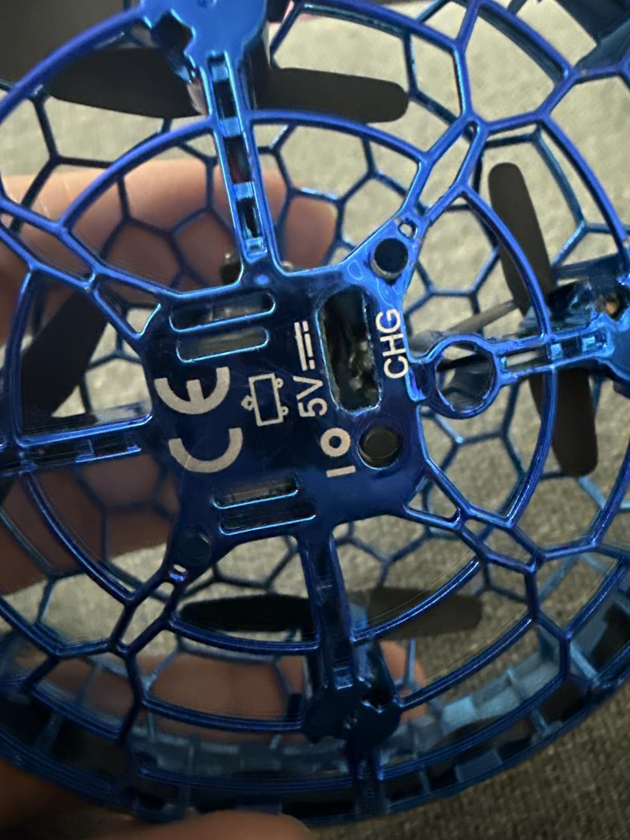 Hand Operated Flying Toy Drone for Kids, 360° Hands Free Motion Sensors Mini Drone with Cool LED Lights, Easy Indoor Small UFO Toy Flying Ball Drone for 6 7 8 9 10+ Year Old Boys and Girls (Blue) customer photo 2