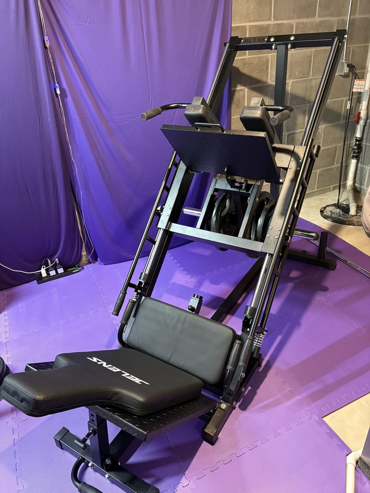 JELENS Leg Press Hack Squat Machine, Leg Machine for Home Gym with Linear Bearing, L11 Professional Adjustable Leg Exercise Machine, Lower Body Workout customer photo 2