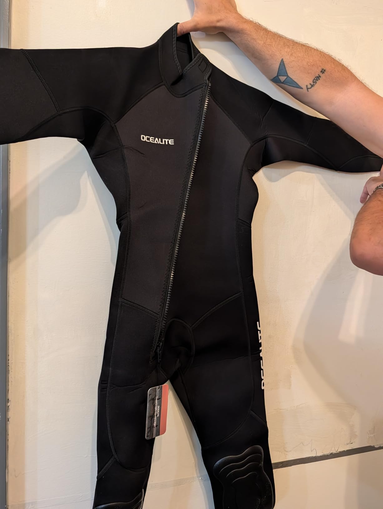 Men’s Front Zip Full Wetsuit, 3mm 4/3mm 5/4mm Neoprene Wetsuits for Surfing, Diving, Snorkeling, Swimming, Flatlock or Blind-Stitch, PU Knee Pads customer photo 2