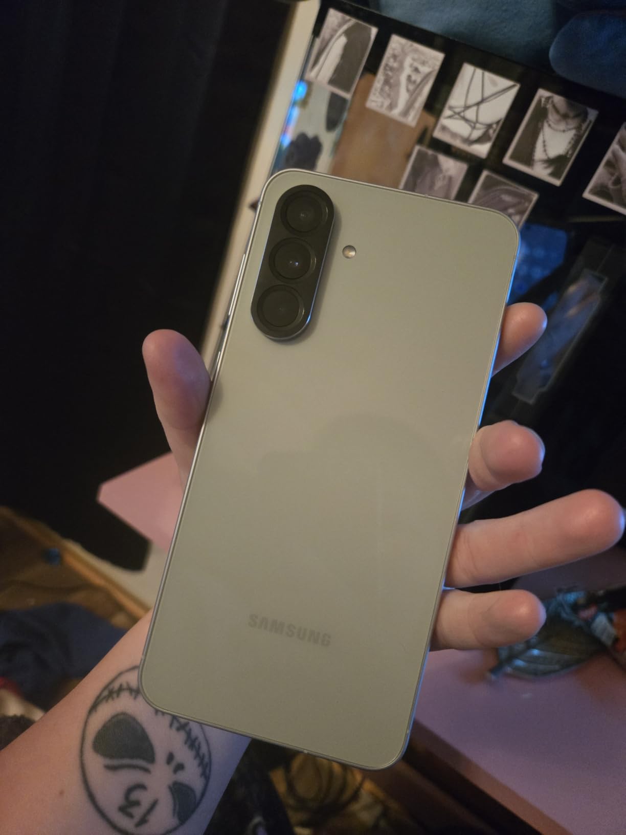 Galaxy A56 5G Cell Phone, 128GB AI Smartphone, Unlocked Android - Awesome Olive customer photo 1