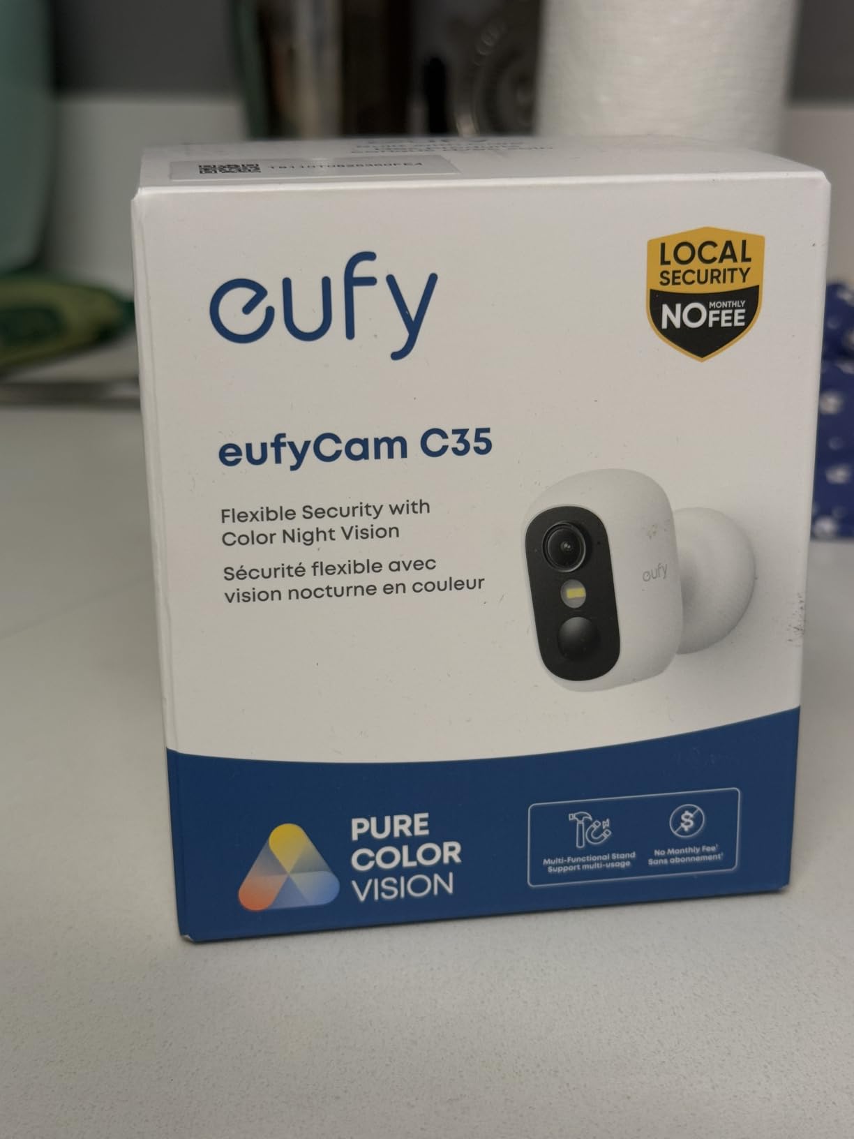 eufy Security eufyCam C35, Wireless Security Camera, Outdoor and Indoor | Magnetic Mount, Color Night Vision, Local Storage, No Monthly Fee, IP67, Supports Solar Panel, White customer photo 2