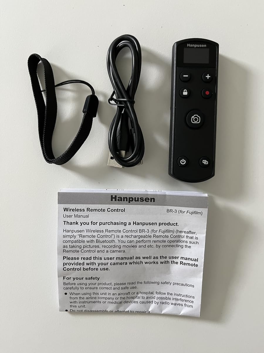 for Fujifilm Camera Remote Control, Hanpusen Rechargeable Wireless Shutter Release with OLED Screen for Fujifilm X100 VI/X-M5/X-T30 II/X-E5/X-T5/X half/X-H2S/X-T30/X-T4/X-T3/X-S20/X-S10/X-T50/X-H2 customer photo 2