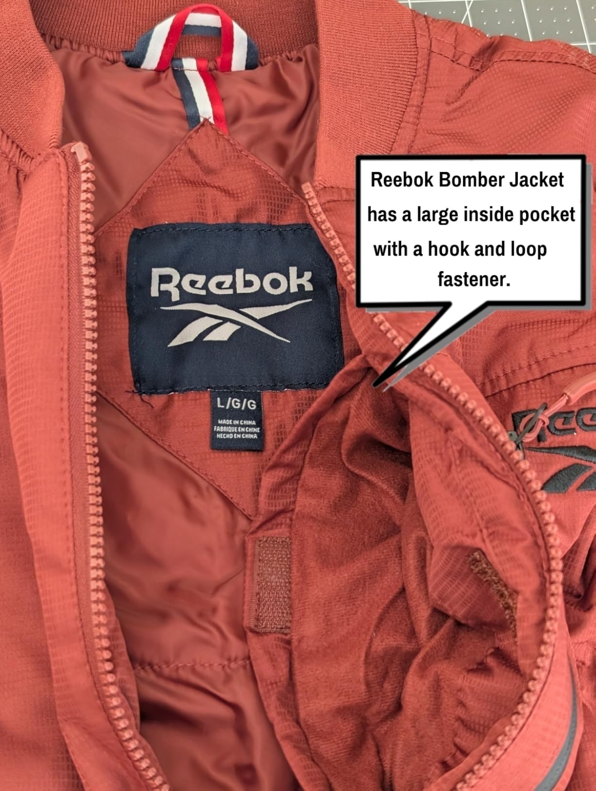 Reebok Mens Insulated Bomber Jacket for Golf, Gym & Hiking customer photo 2