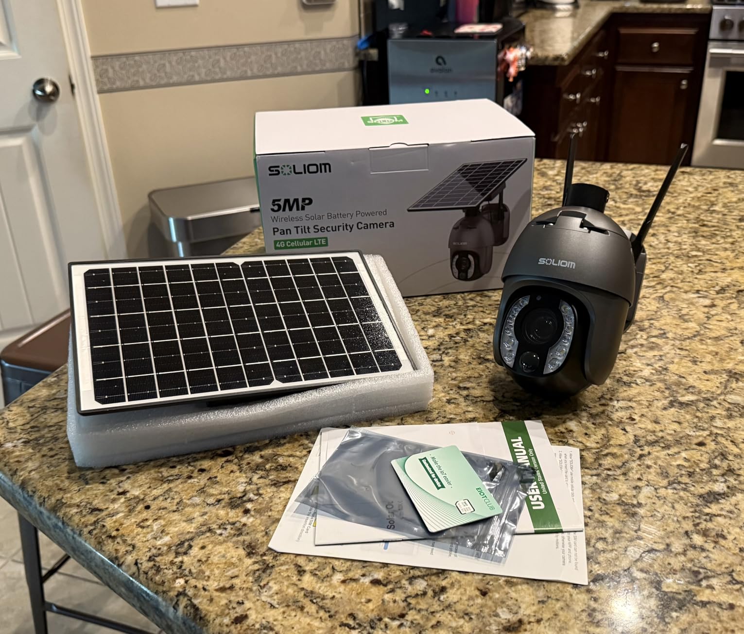 SOLIOM 5MP 4G LTE Cellular Security Camera Outdoor, 10X Optical Zoom | Solar Power, 360° Auto Tracking, Color Night Vision for Farms, Ranches, Cabins, Gates, & Remote Properties without WiFi customer photo 1