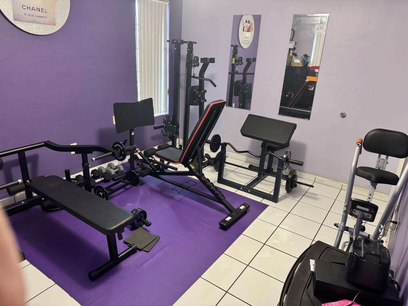 PASYOU Leg Press Machine, Adjustable Weight Bench with Leg Extension customer photo 2