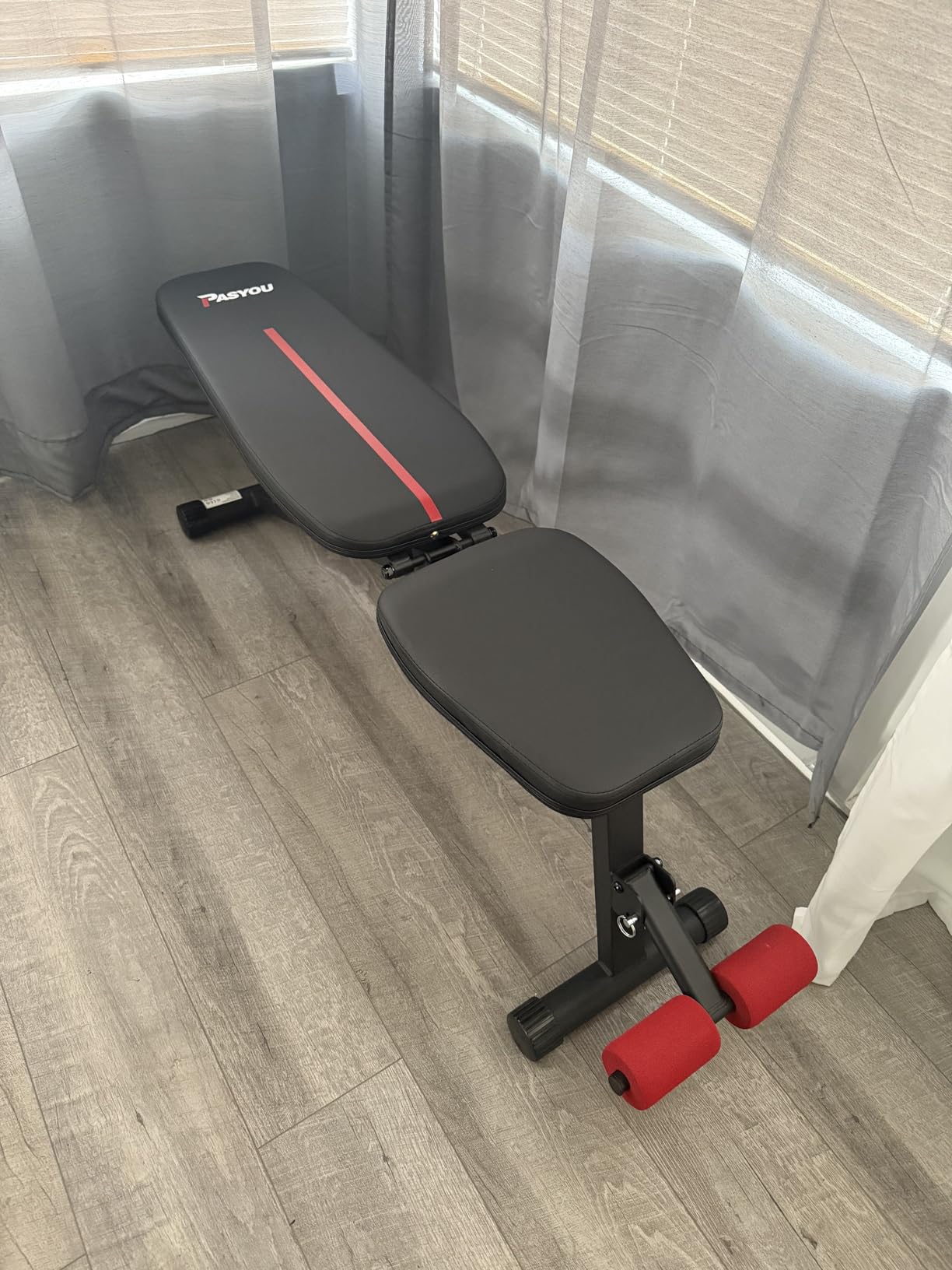 PASYOU Adjustable Weight Bench Leg Press Machine for Home Gym customer photo 1