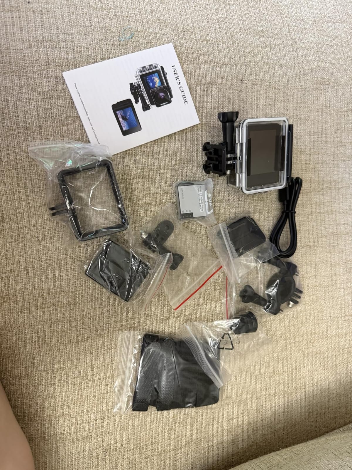 Action Camera 1080P FHD 16MP Underwater Camera with 2