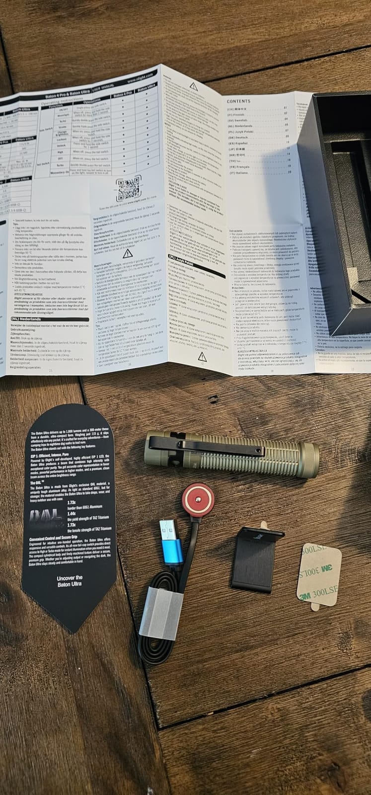 OLIGHT BatonUltra EDC Flashlight Rechargeable, Bright Pocket Flash Light | 1800 Lumens, Small LED Light, Magnetic Tail Switch, Dual Charging, IPX8 Waterproof for Home, Camping, Outdoor, Olive Green customer photo 2