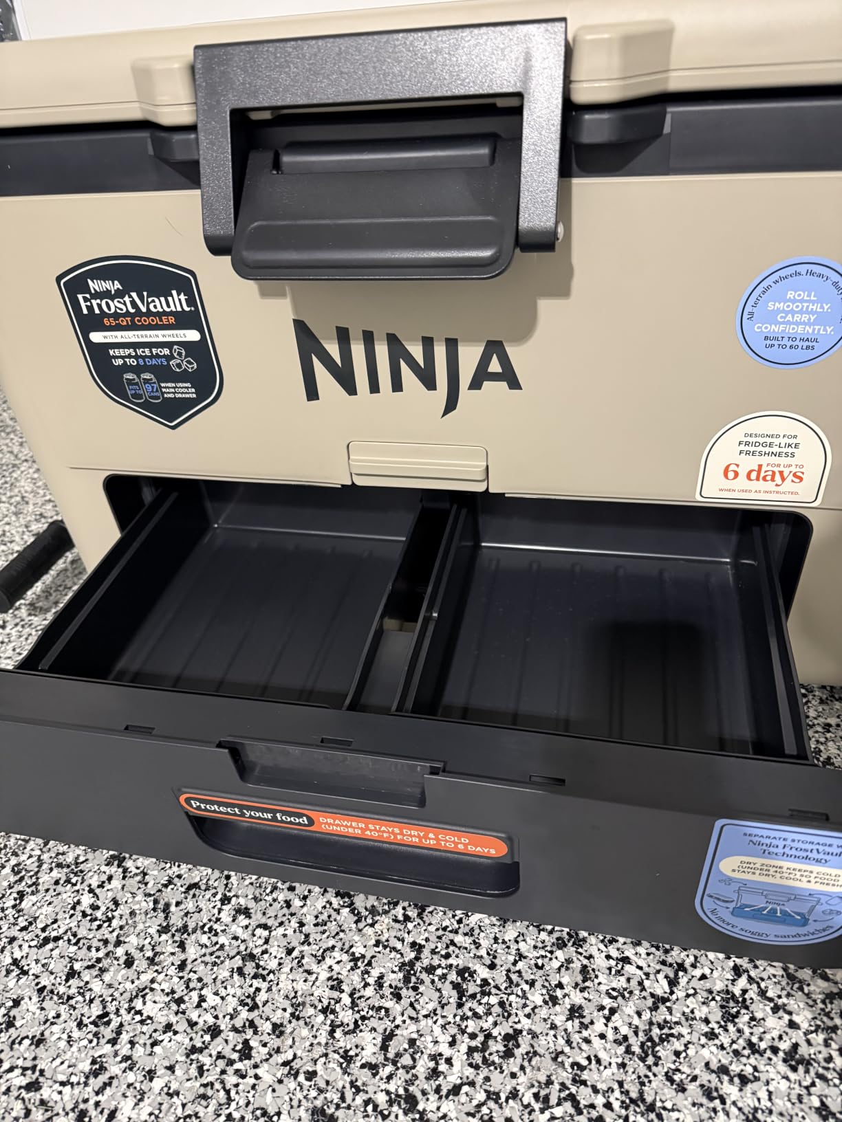 Ninja FrostVault™ 65qt Cooler with Wheels, Dry Storage Drawer, True Red customer photo 1