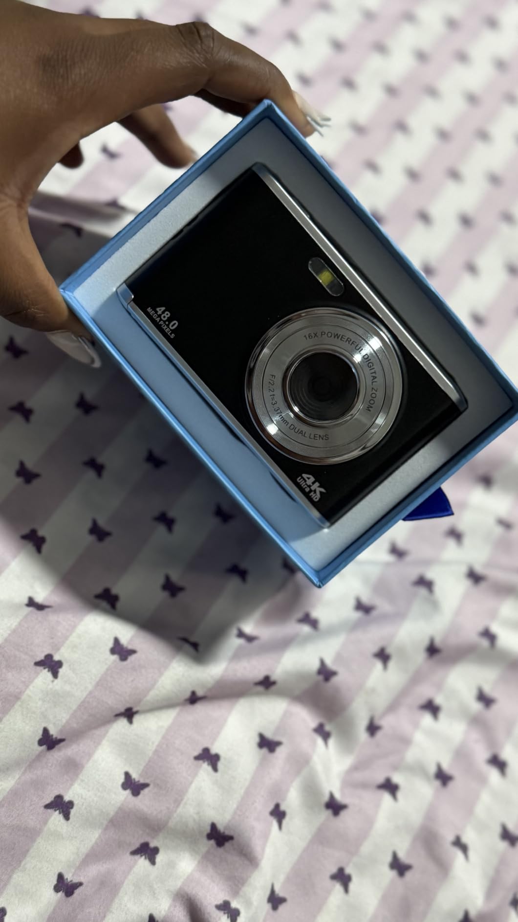 4K Digital Camera for Photography 48MP Dual Lens Autofocus 16X Zoom, Black customer photo 2