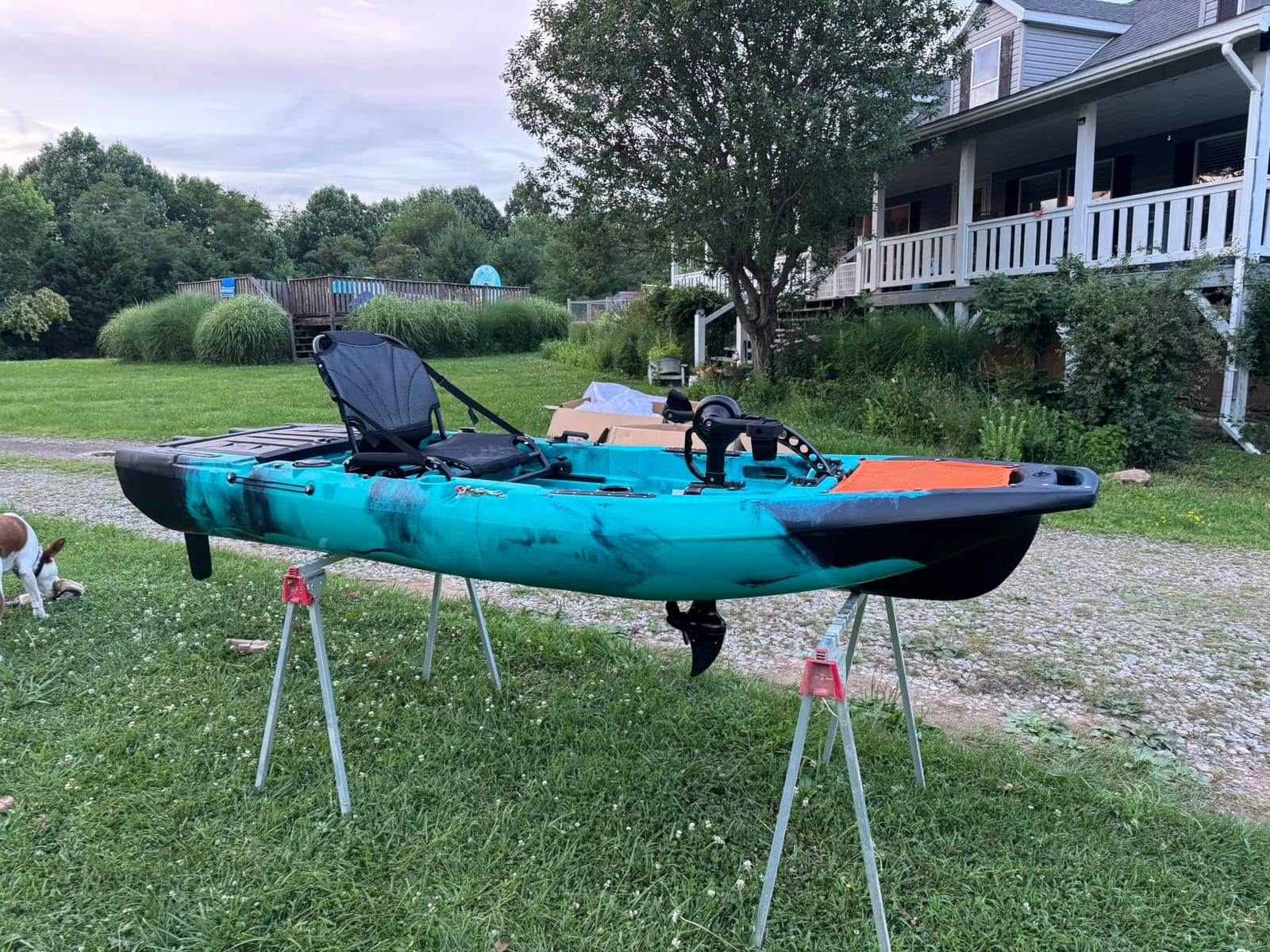 Albott Modular Fishing Kayak with Drive System & Durable HDPE, Customizable customer photo 2