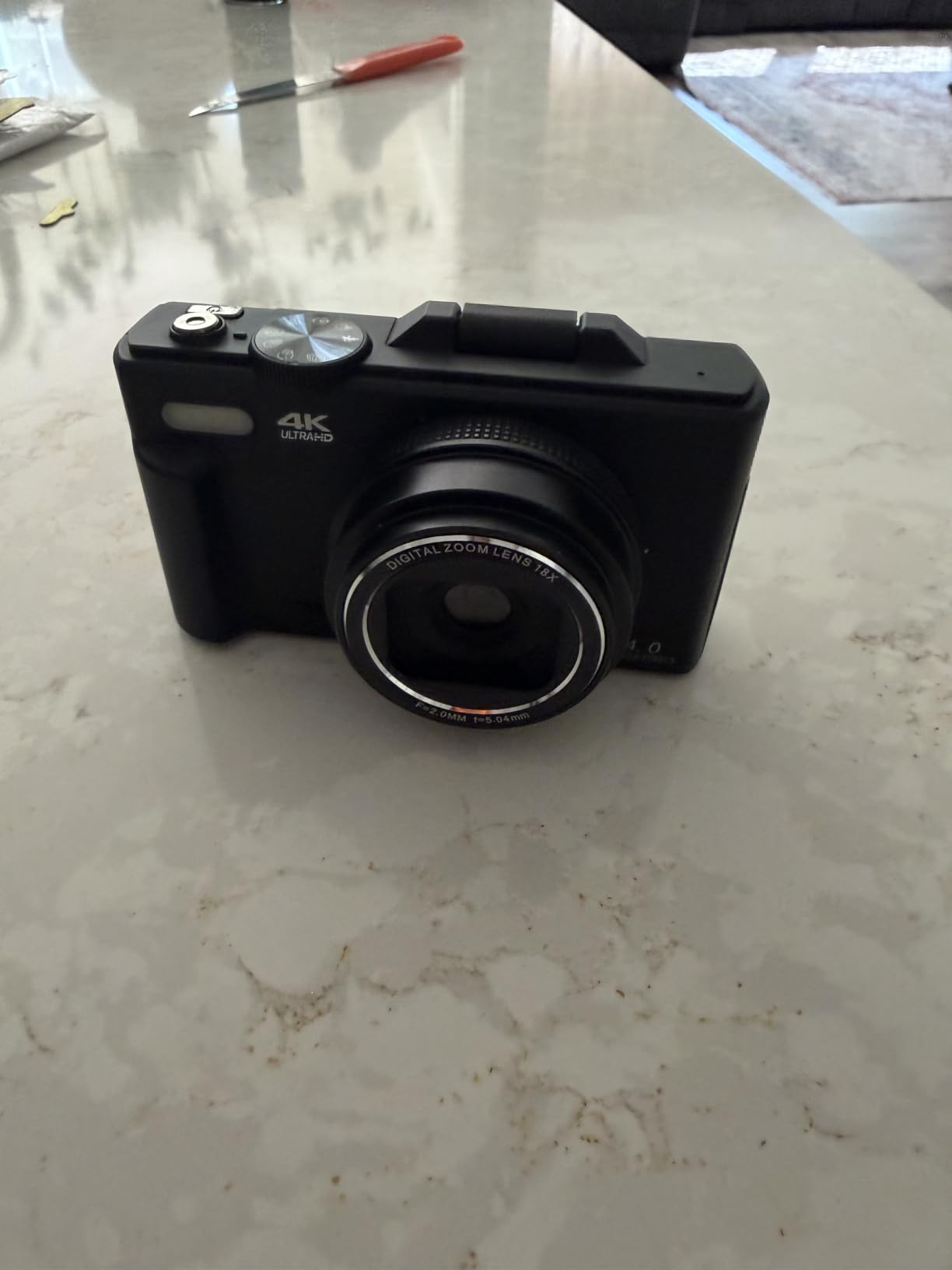 4K Digital Camera for Beginners & Teens, Autofocus Vlogging Camera with 180° Flip Screen, 18X Zoom, Easy-to-Use Compact Travel Camera, WiFi, 2 Batteries, 32GB Card customer photo 1