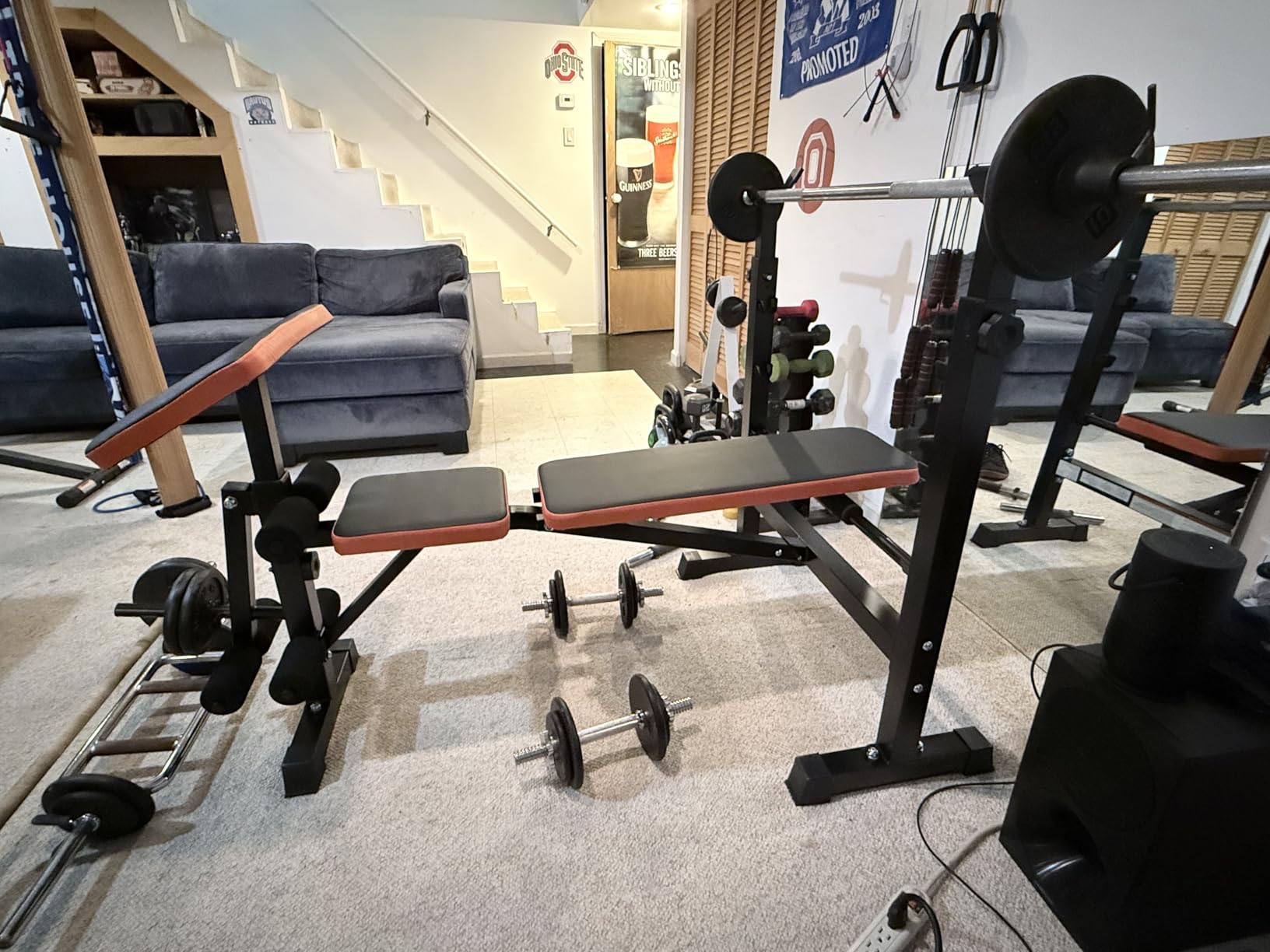 YOLEO 880-1980LBS ASTM-Certified All in One Weight Bench Set Home Strength customer photo 1