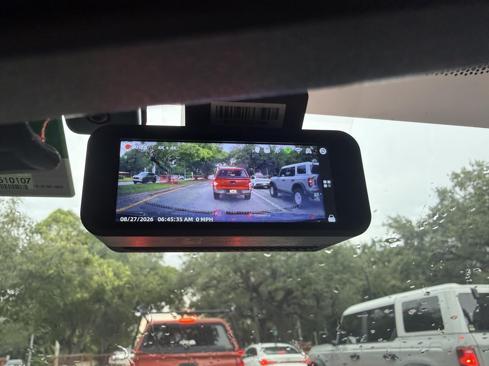 Pelsee S1 Pro Native 4K + 4K Dash Cam Front and Rear, 128GB Card Included | 8MP Dual HDR Dash Camera for Cars, 5.8GHz WiFi 30MB/s Download, GPS, Voice Control, Full Color Night Vision, 24H Parking Mode customer photo 2