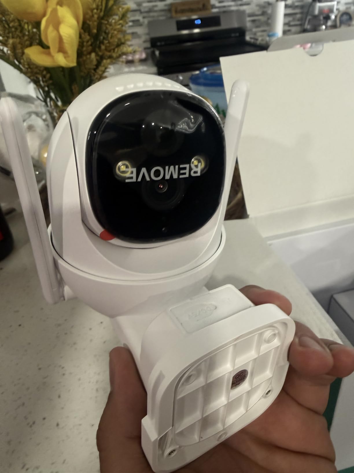 2K Solar Security Cameras Wireless Outdoor, WiFi Cameras for Home Security | 360° View Pan/Tilt with Motion Detection, Color Night Vision(Spotlight), Instant Alert, 2-Way Audio, Siren, IP65, 2.4GHz customer photo 2