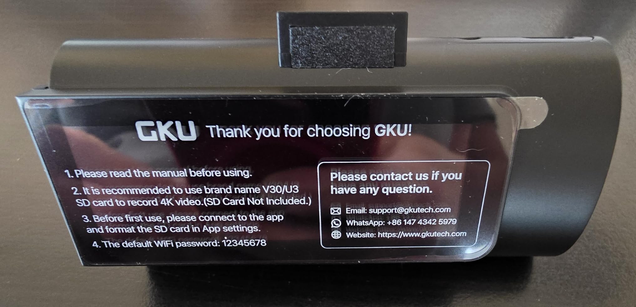GKU 4K Dual Dash Cam Front and Rear Camera, STARVIS 2 Sensor | 5.8GHz WiFi6 Up to 20MB/s, Voice Control, Dash Camera with GPS, WDR Night Vision, Parking Mode, Loop Recording customer photo 2