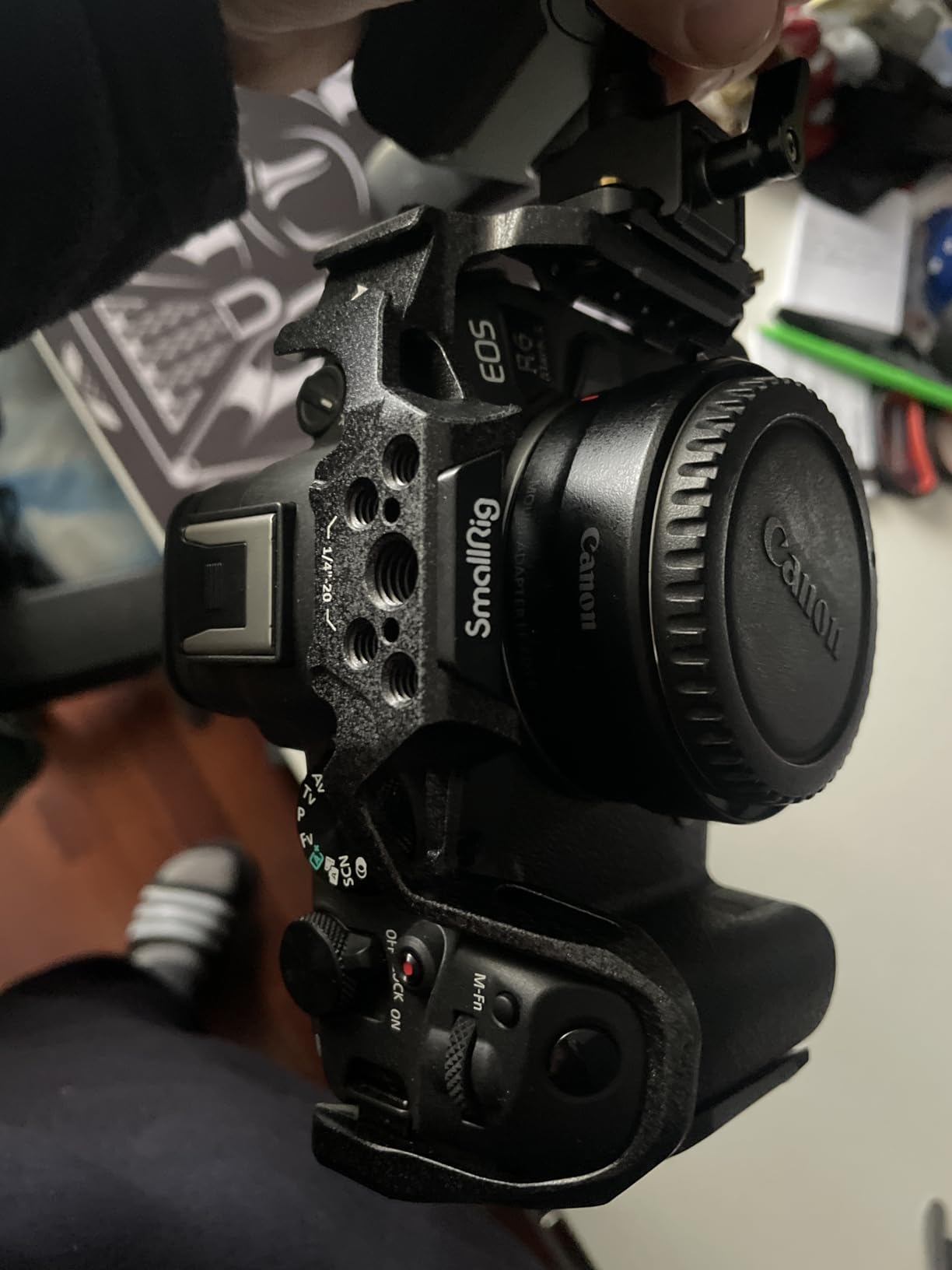 SMALLRIG R6 Mark II Camera Cage for Canon, Handheld Cage Kit for Canon R6 Mark II with Top Handle, Cable Clamp for HDMI & USB-C - 6652 customer photo 2