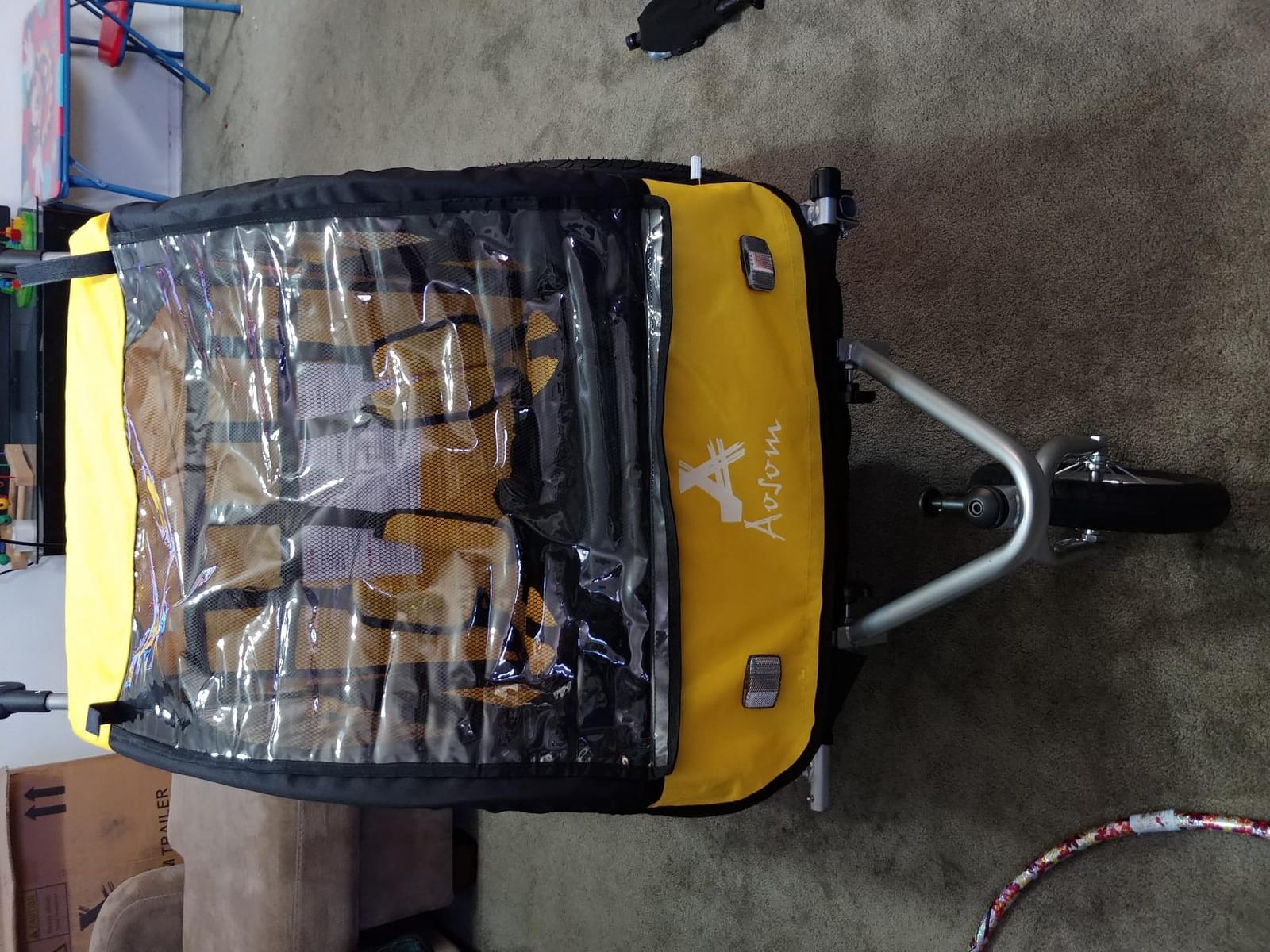 Aosom Elite 360 Swivel Bike Trailer for Kids Double Child Two Wheel customer photo 2