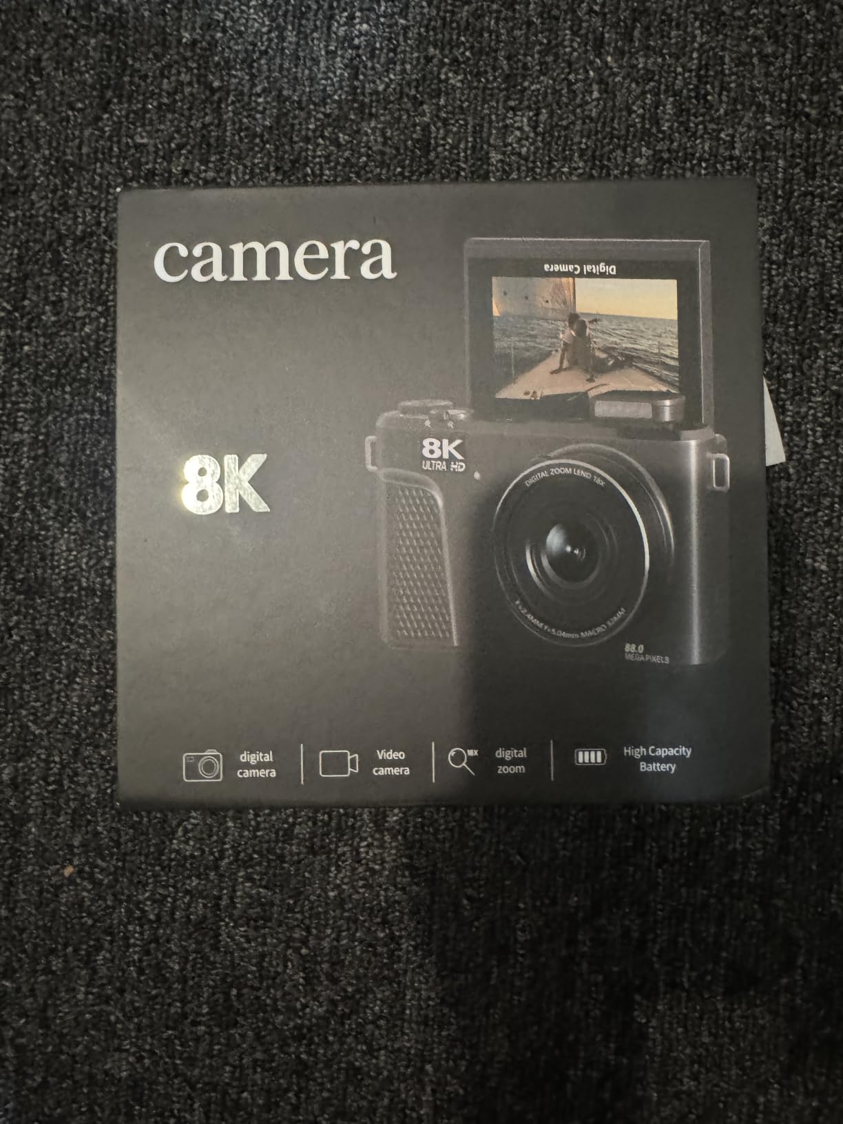 8K Digital Camera, 88MP Autofocus Camera for Beginners & Photography, WiFi | 8K Video, 88MP camera for photography, 18X Digital Zoom, 3