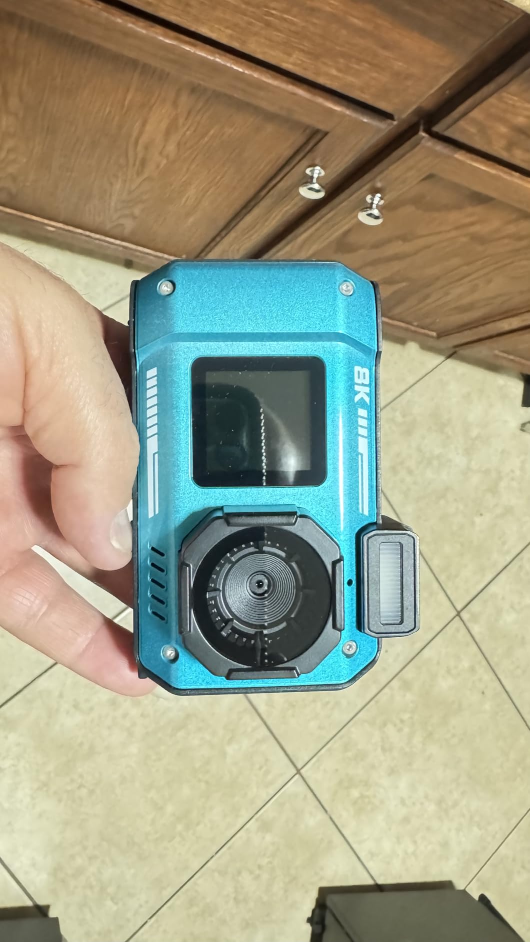 8K Underwater Camera, 70MP 33FT WiFi Waterproof Digital Camera with 32GB | Dual-Screen Selfie, Floatable, Auto Focus, Fill Light, 2500mAh Battery, 18X Digital Zoom, Ideal for Snorkeling & Swimming customer photo 1
