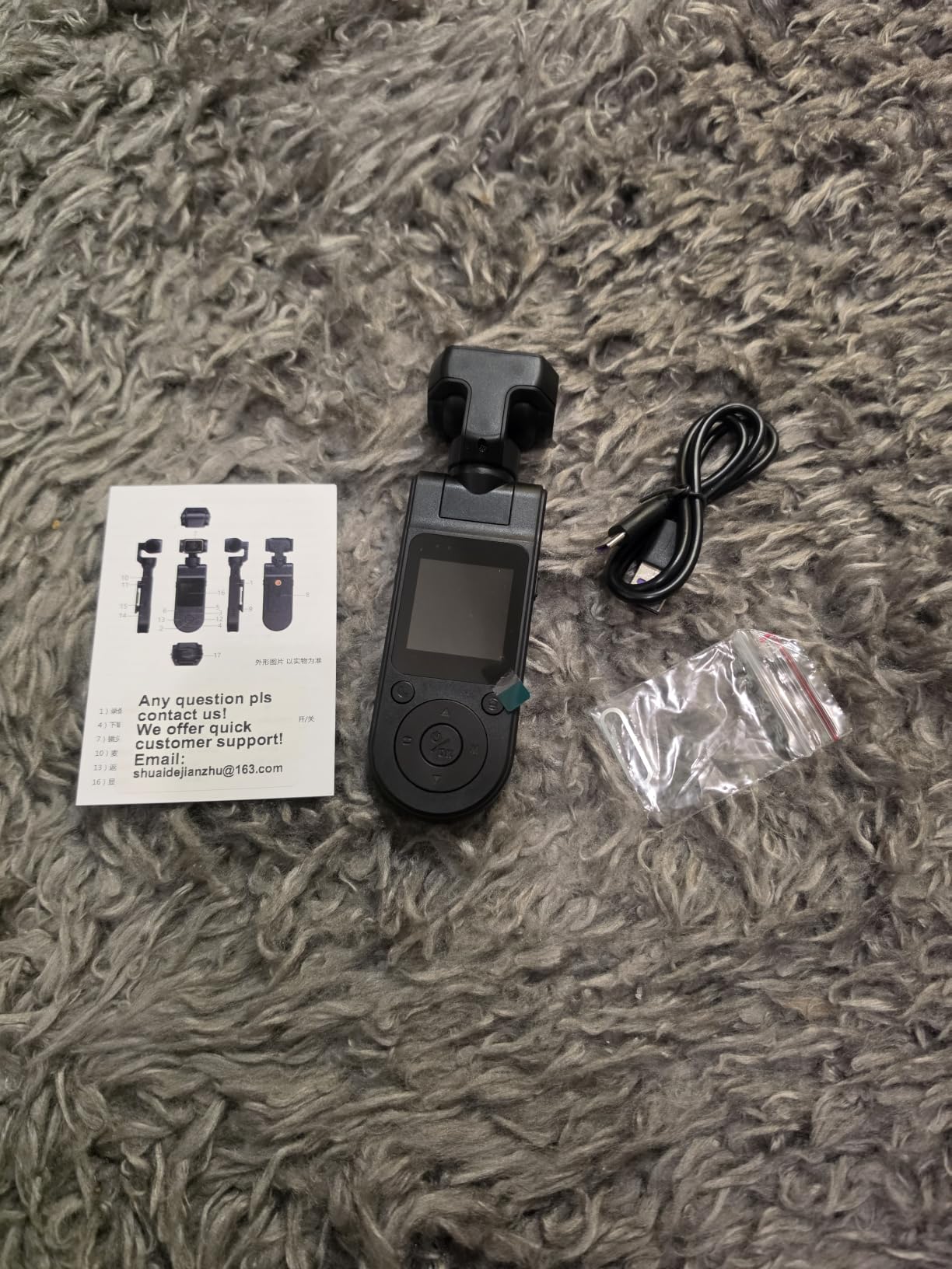 Body Camera with Audio & Video Recording Handheld Vlogging Camera | 1080P FHD | 270° Rotationg Lens | Night Vision | Connects to Phone | 1.54in Screen | Magnetic Clip | Camera for Vlogging customer photo 2