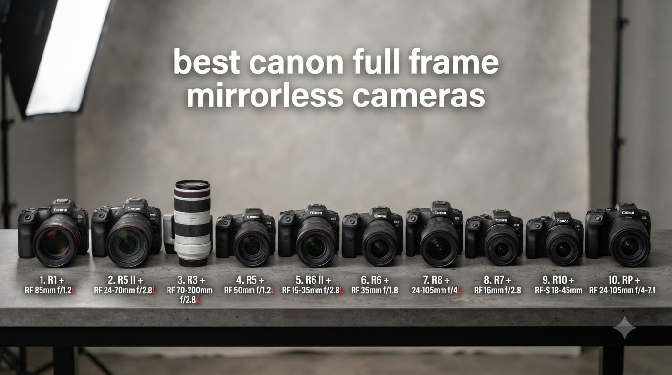 best canon full frame mirrorless cameras