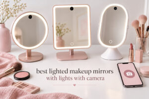best lighted makeup mirrors with lights with camera