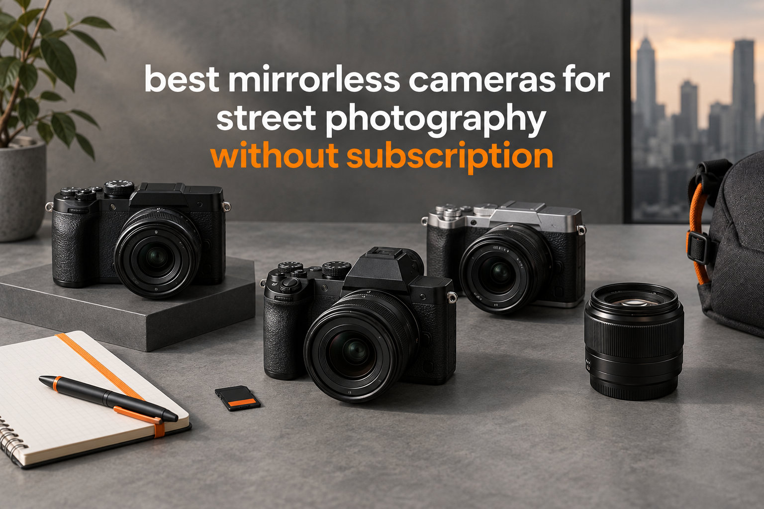 best mirrorless cameras for street photography without subscription