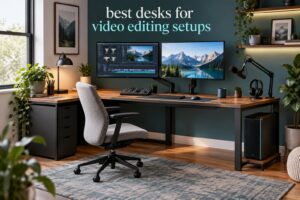 best desks for video editing setups