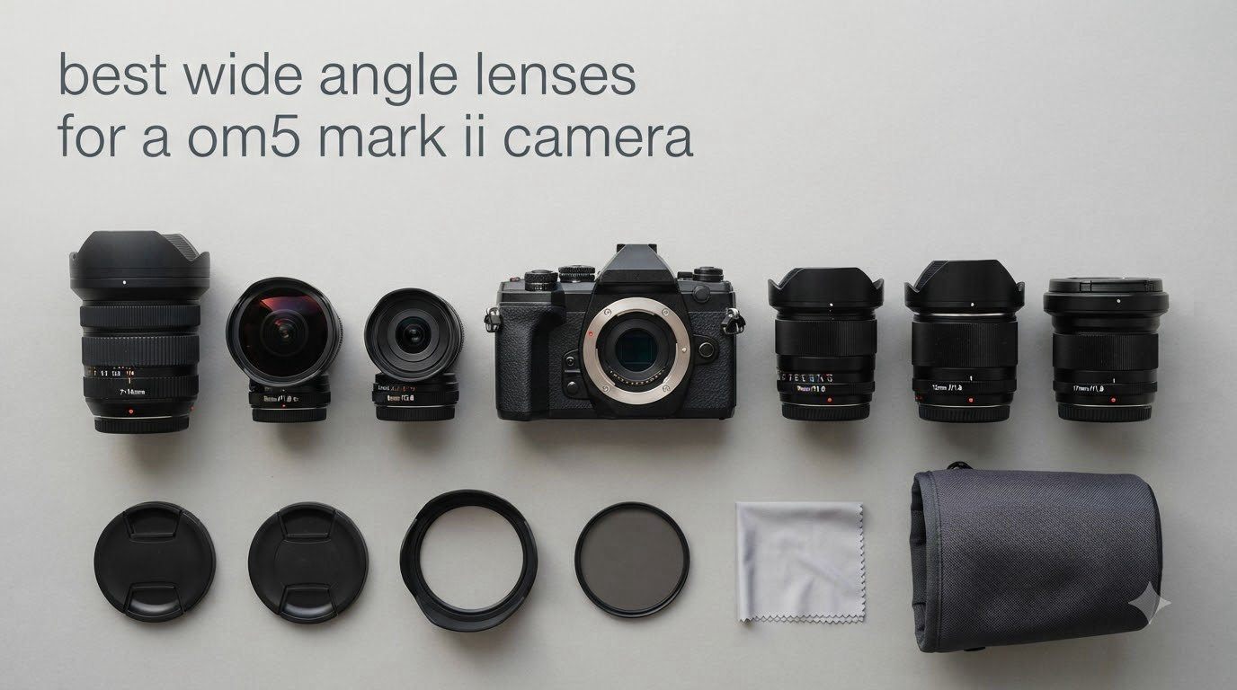 best wide angle lenses for a om5 mark ii camera