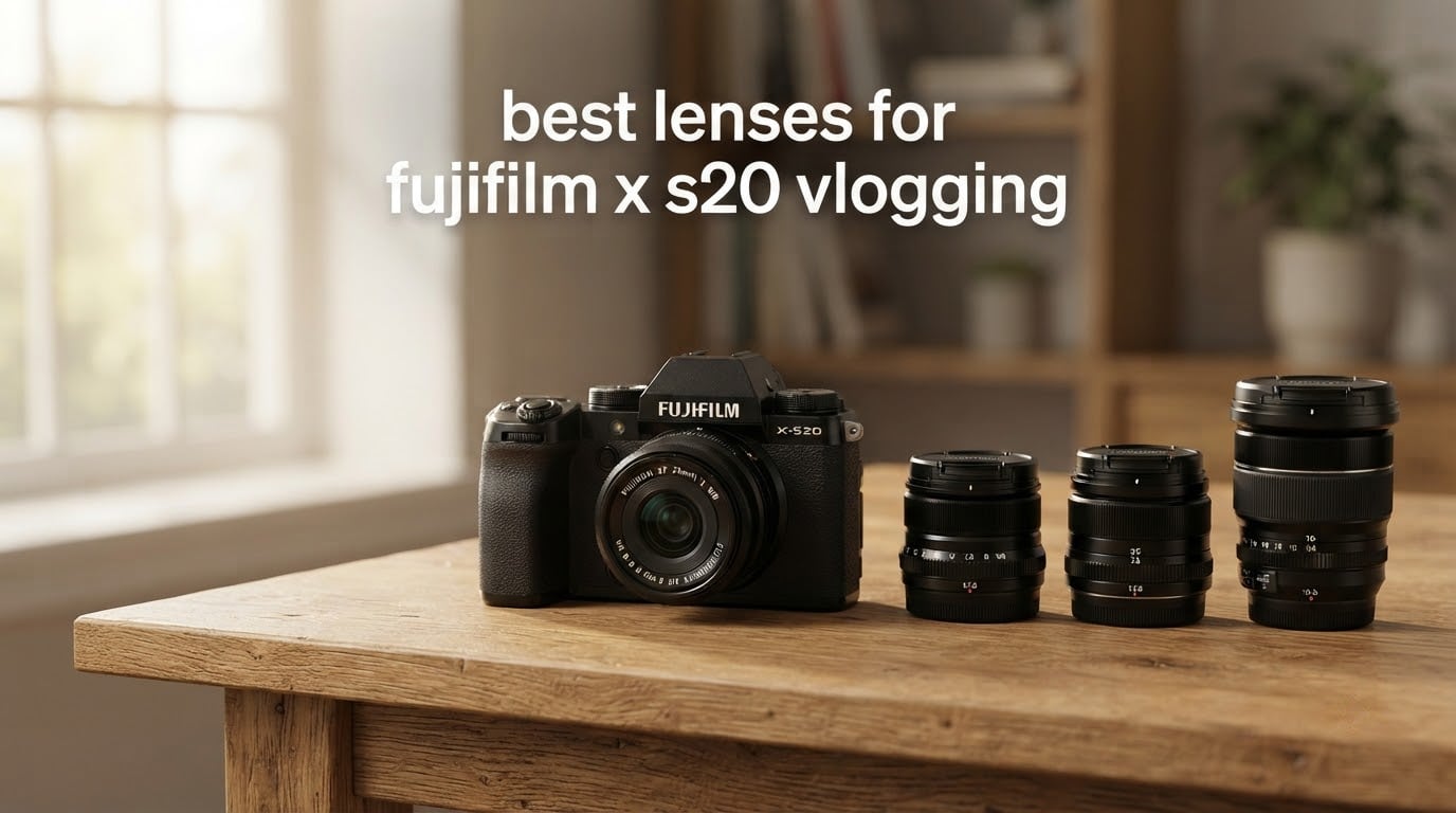 best lenses for fujifilm x s20 vlogging