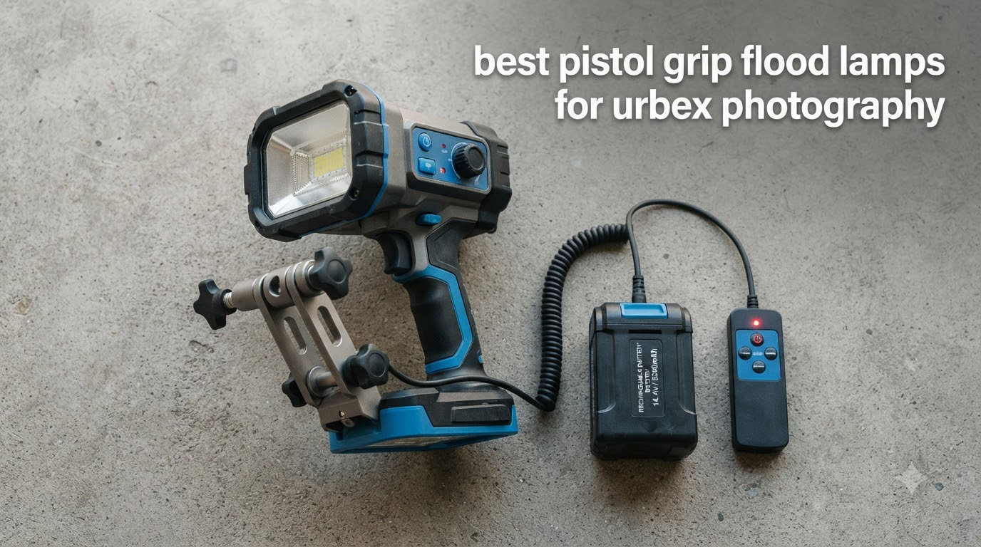 best pistol grip flood lamps for urbex photography