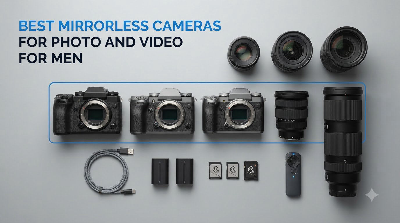 best mirrorless cameras for photo and video for men