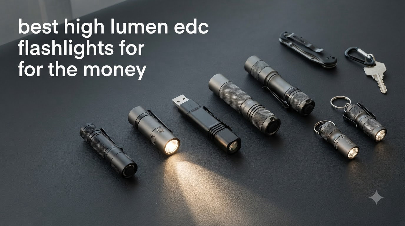 best high lumen edc flashlights for the money