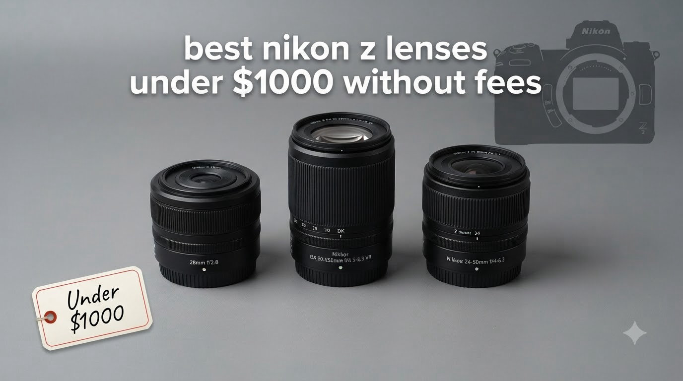 best nikon z lenses under $1000 without fees