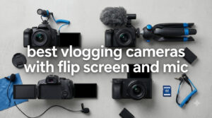 best vlogging cameras with flip screen and mic