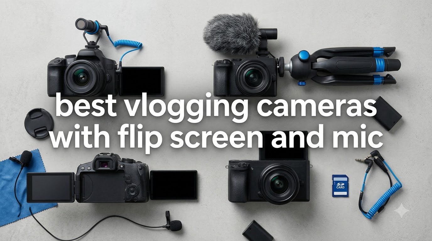best vlogging cameras with flip screen and mic
