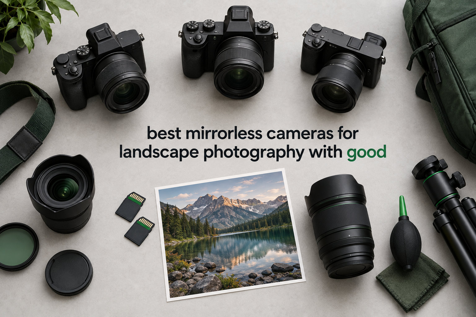 best mirrorless cameras for landscape photography with good