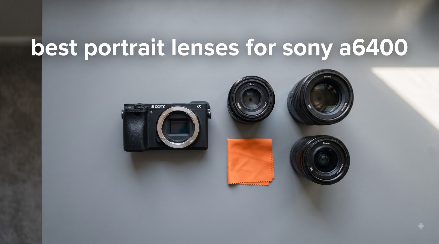 best portrait lenses for sony a6400