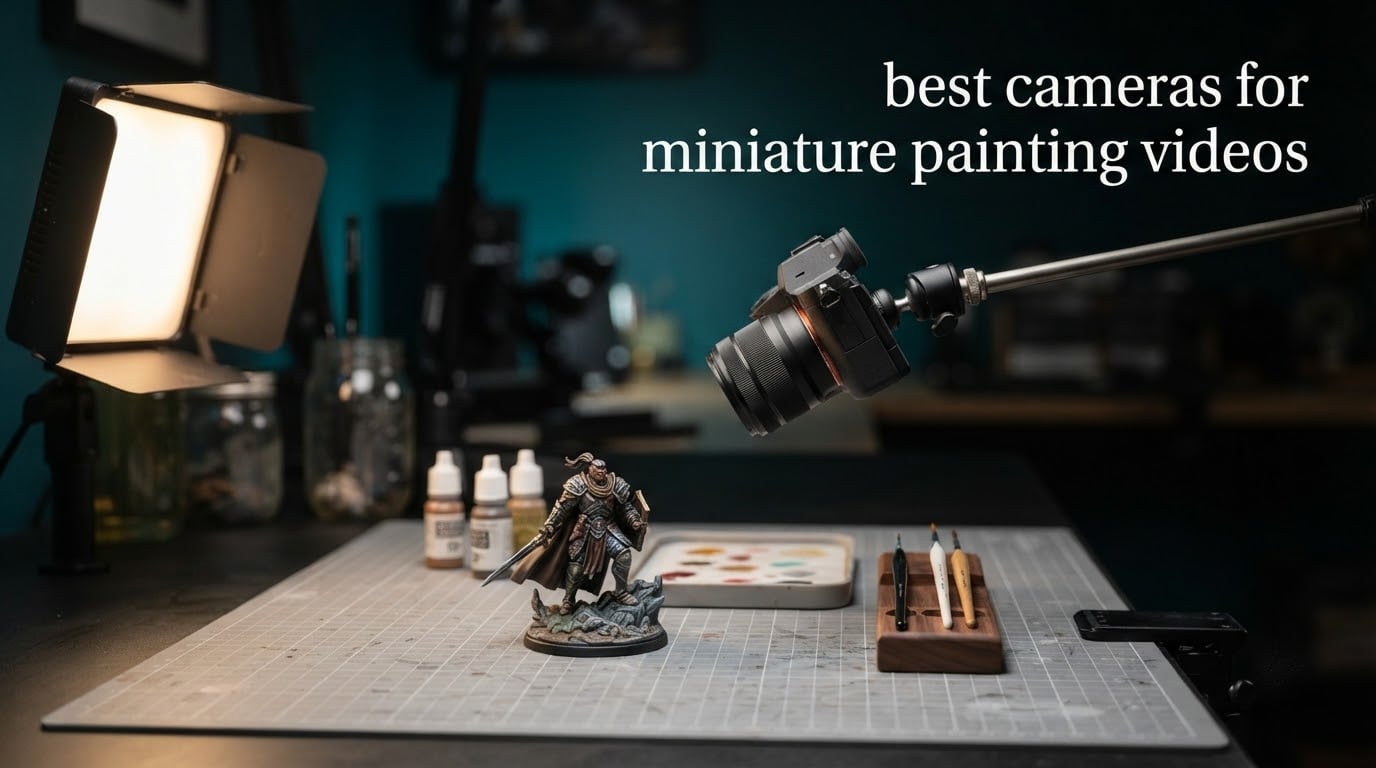 best cameras for miniature painting videos