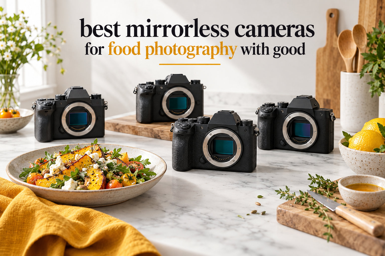 best mirrorless cameras for food photography with good