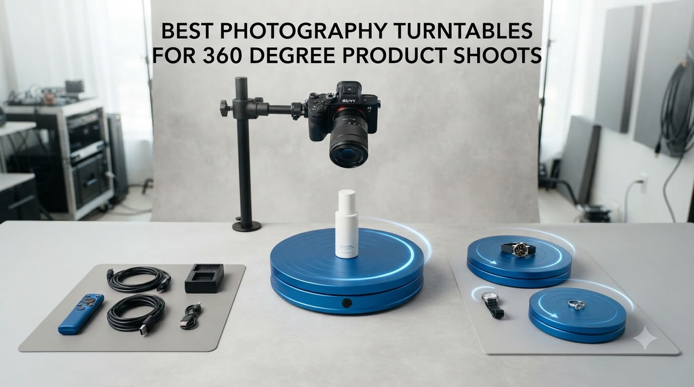 best photography turntables for 360 degree product shoots
