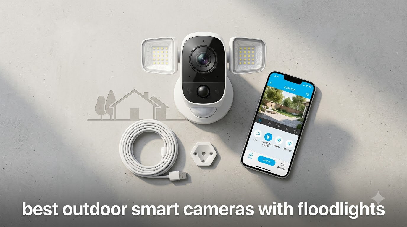 best outdoor smart cameras with floodlights
