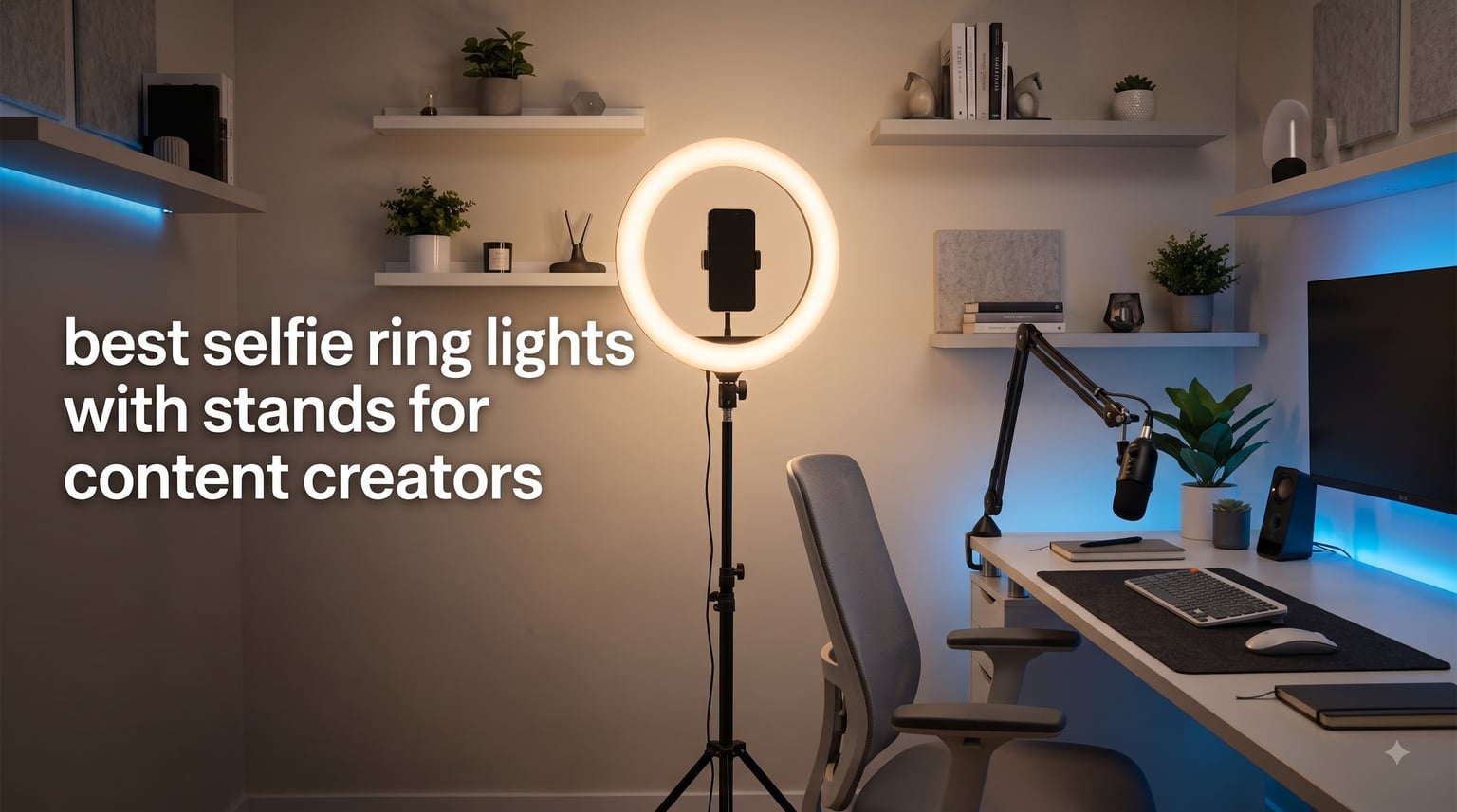 best selfie ring lights with stands for content creators