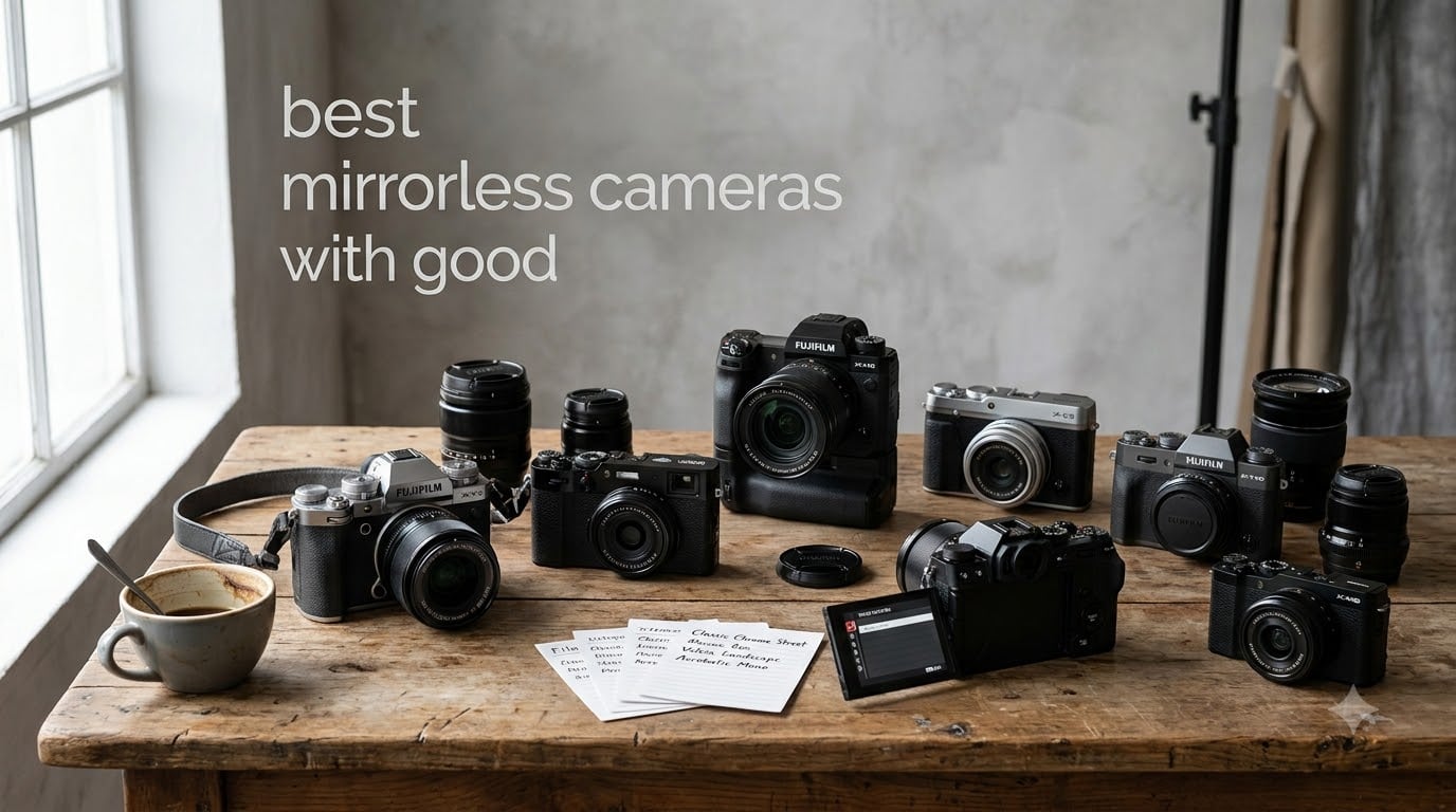 best fujifilm mirrorless cameras with good